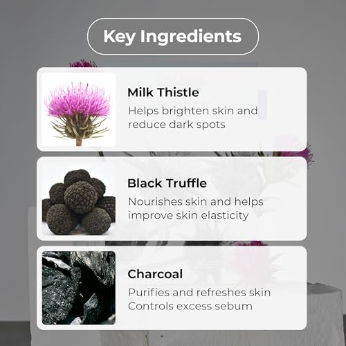 RAWQUEST Milk Thistle Brightening Black Spa Sheet Mask 5 Pack