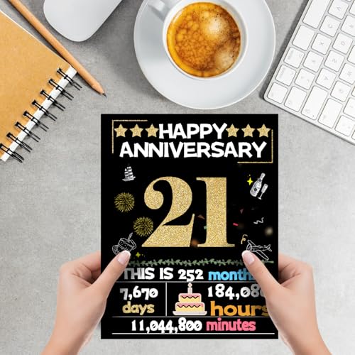 21st Anniversary Card for Couples | Joycard 2005 Keepsake