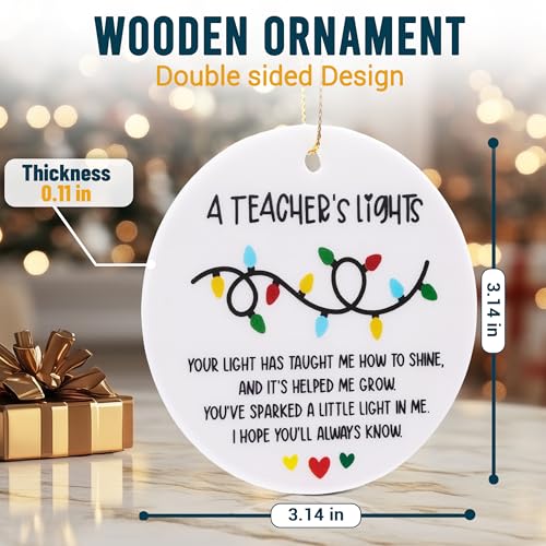 2025 Teacher Ornament – Meaningful Christmas Gift for Educators