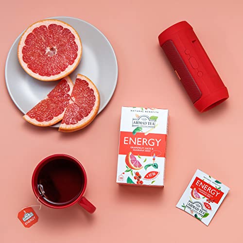 Ahmad Tea Energy Herbal Infusion with Mate & Guarana, 20 Tea Bags