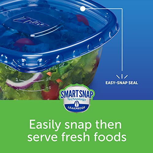 Ziploc Reusable Food Storage Containers, Mini Rectangle, 24 Count