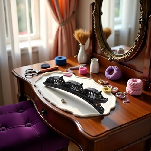 Black Double Layers Twist Plait Hair Clips Hair Styling Accessories