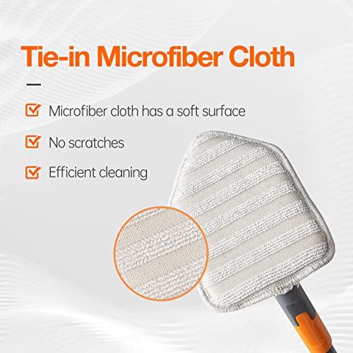 CLEANHOME Microfiber Replacement Pads - 3 Pack for Tub & Tile Scrubber Brushes