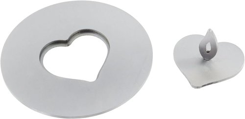 Geesatis Round Scented Candle Toppers - Reusable Accessories for Even Burning | 3.1 Inch Diameter, Silver