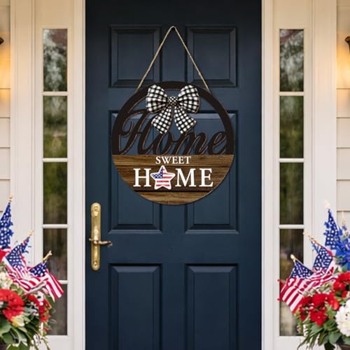 Interchangeable Seasonal Home Sweet Home Sign with 12 Icons