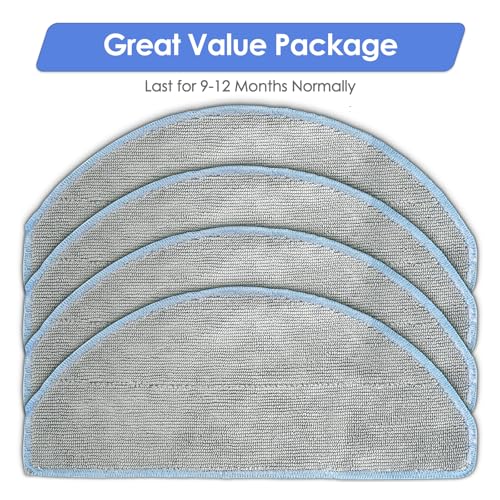 iRobot Mop Pad Replacements (4 Pack) for Roomba 104 & 105