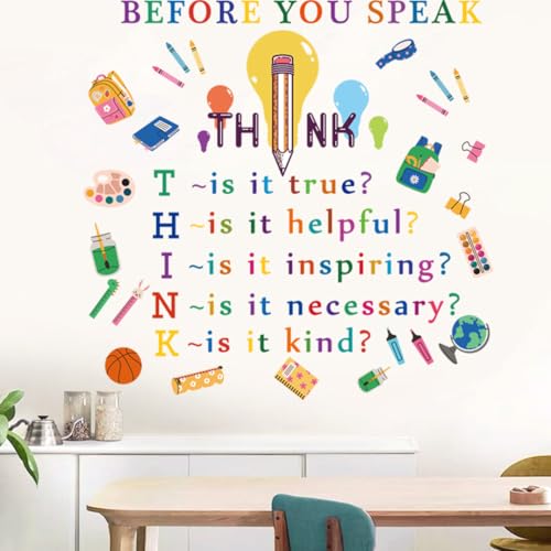 Colorful Inspirational Quotes Wall Decals for Home & Classroom