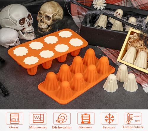 Kamehame Ghost Silicone Molds - 2 Pack Halloween Candy Molds