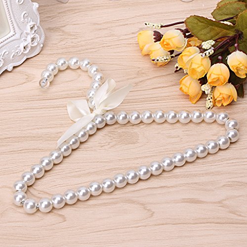 Decorative Pearl Bow Clothes Hanger for Baby, Children and Pet Clothing