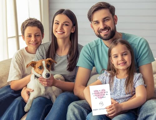 Funny Father's Day Card for Stepdad - 4x6 Card with Envelope