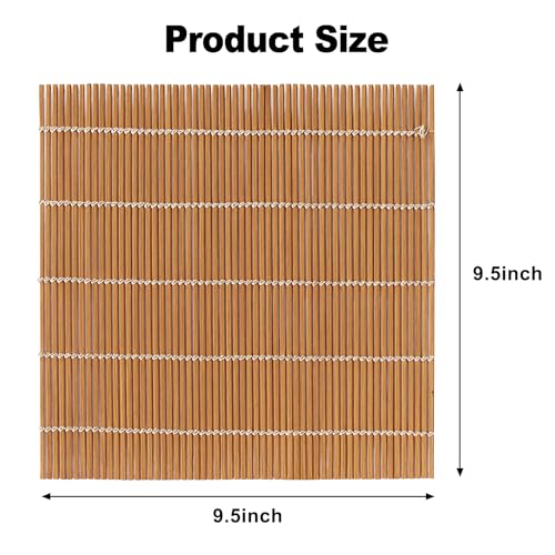 Bamboo Sushi Rolling Mat - Eco-Friendly Sushi Maker, 9.5"