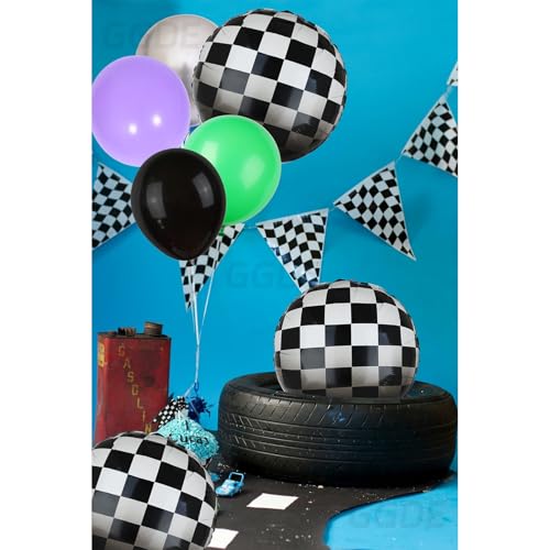 Monster Truck Balloon Bundle - 20 Pcs Race Theme Decor Kit