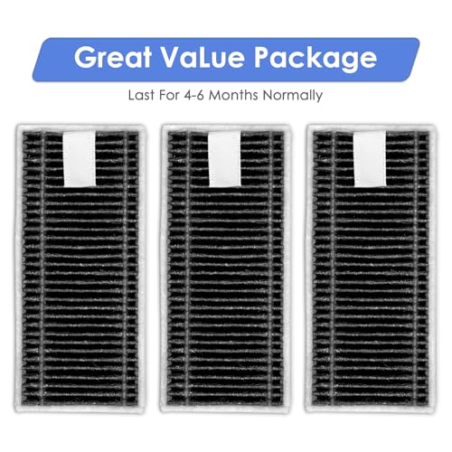 X8 Pro Omni HEPA Filter Replacement (3 Pack) for ECOVACS Vacuums
