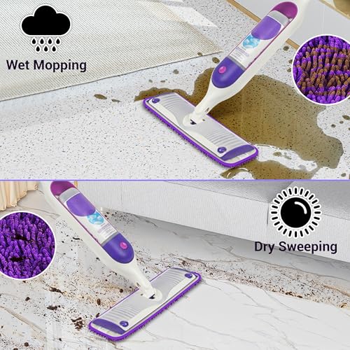 ARSUK Reusable Microfiber Mop Pads for Swiffer PowerMop - 6 Pack
