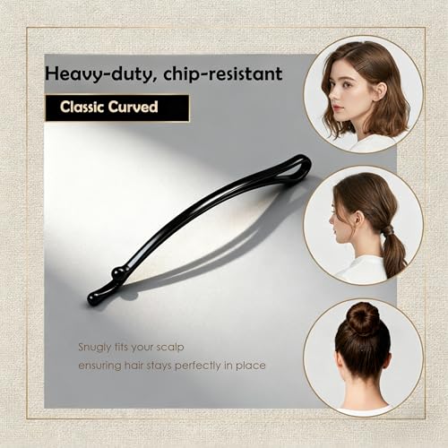 BechKCpro 150 Pcs Professional Hair Pins Set - Wavy, Curved Bobby & U-Shaped Bun Pins with Storage Box