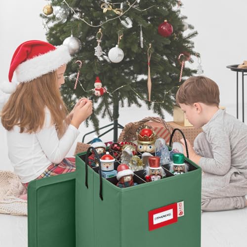 HOLDN’ STORAGE Green Figurine Collectible Storage Box - Protect & Organize Holiday Decor