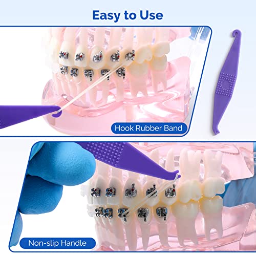 JMU Orthodontic Elastics 1/8 Inch Heavy 300 Pack Latex Rubber Bands