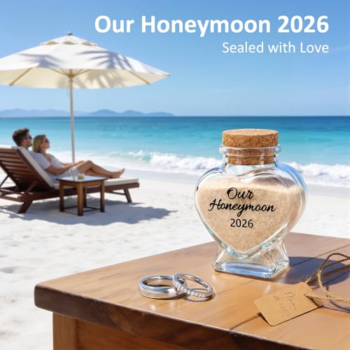Heart-Shaped Honeymoon Sand Keepsake Jar 2026 - BluPup