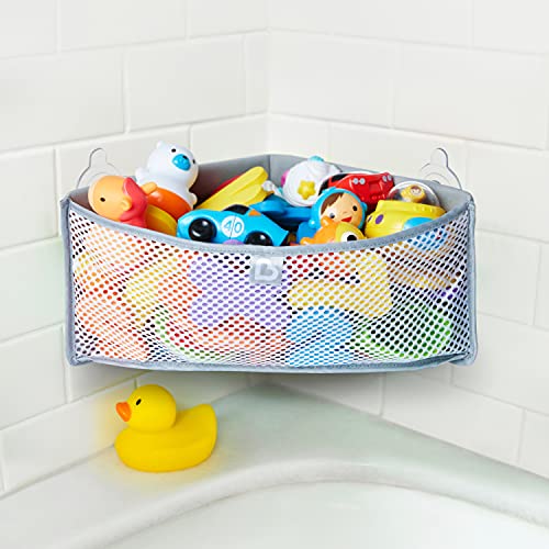 Munchkin High 'n Dry Corner Bath Toy Organizer - Grey, Toy Storage