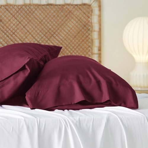 Bedsure Bamboo Rayon Cooling Pillowcases Set of 2 - Queen Size