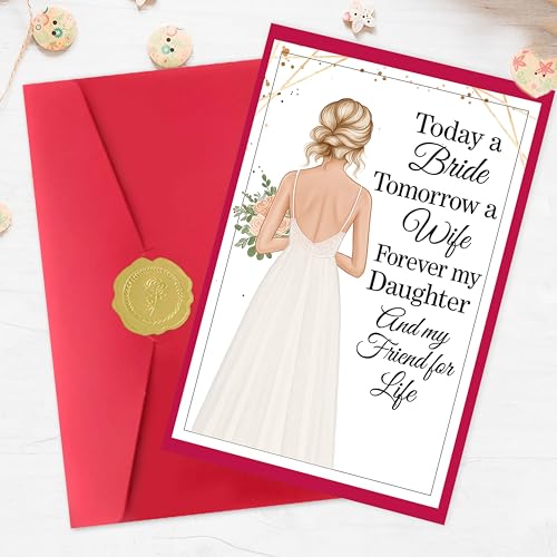 Wedding Card for Daughter from Mom - Heartfelt Keepsake Gift