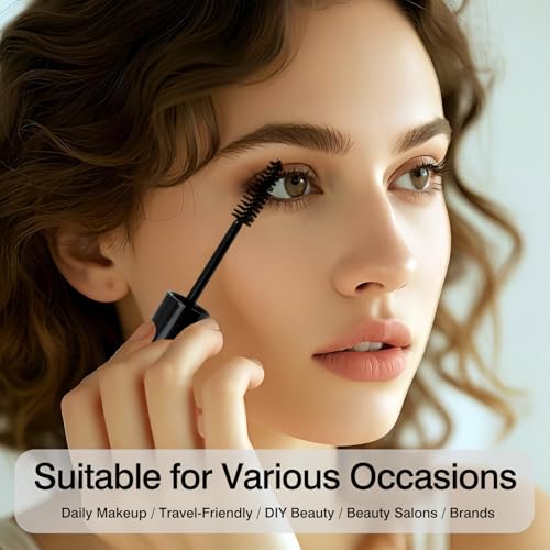 Zoolinn 10ml Refillable Mascara Wand Tubes Set - 5 Pack Clear Containers