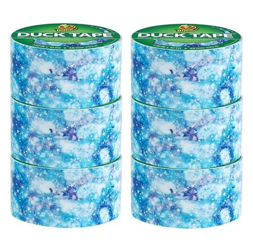 Duck Brand Duct Tape, Starry Galaxy Pattern, 1.88 Inch x 10 Yards, 6 Rolls