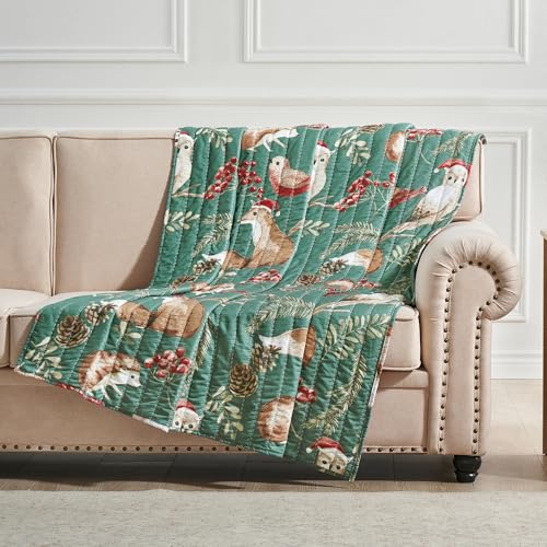 Greenland Home Willow Forest Animals Quilt, Tapestry & Throw Blanket, 50 x 60 inches, Holiday