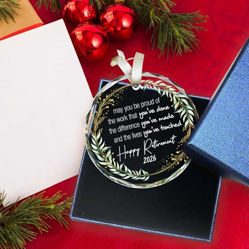 Retirement Ornament 2026 - Meaningful Gift for Teacher, Nurse, Coworker