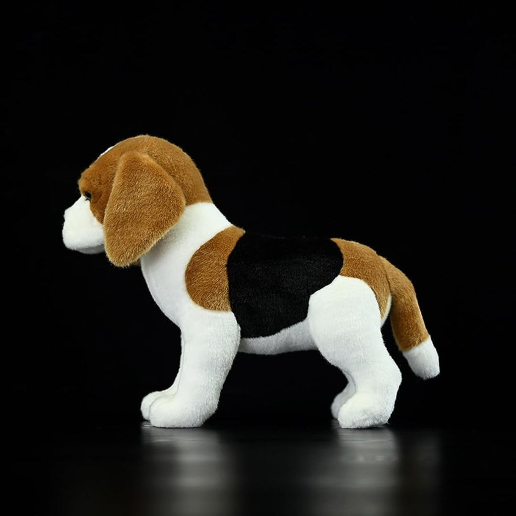 Realistic Beagle Plush - 11.4'' Large Beagle Dog Stuffed Animal - Plushy and Squishy Pillow - Cute Dog Puppy Animal Plushie
