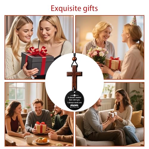 Cross Car Rear View Mirror Charm for Mom - Heartwarming Gift