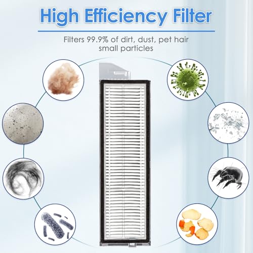 4-Pack HEPA Filters for Roborock S8 MaxV Ultra & S8 Max Ultra Robot Vacuum