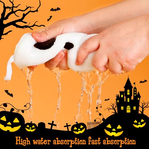 Quera Halloween Ghost Hand Towels Set - 2 Pack, Embroidered