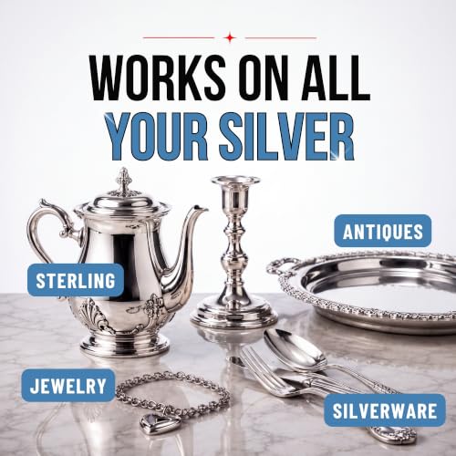 HOPE'S Silver Polish & Cleaner - Tarnish Remover for Jewelry & Silverware, 8oz
