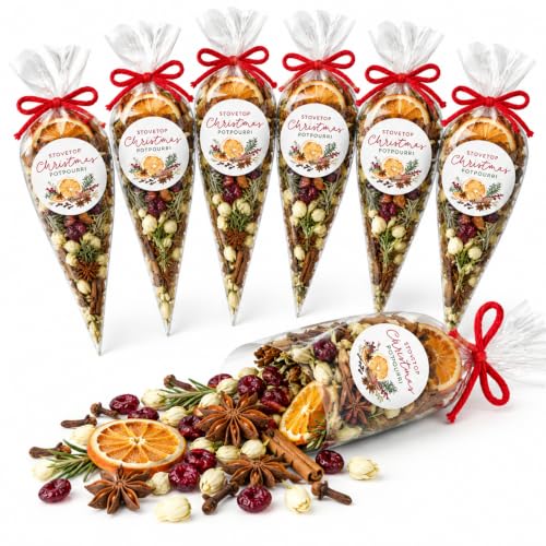 6 Pcs Christmas Potpourri Simmer Pot Mix - Holiday Aromatherapy Gift Set Variation 6