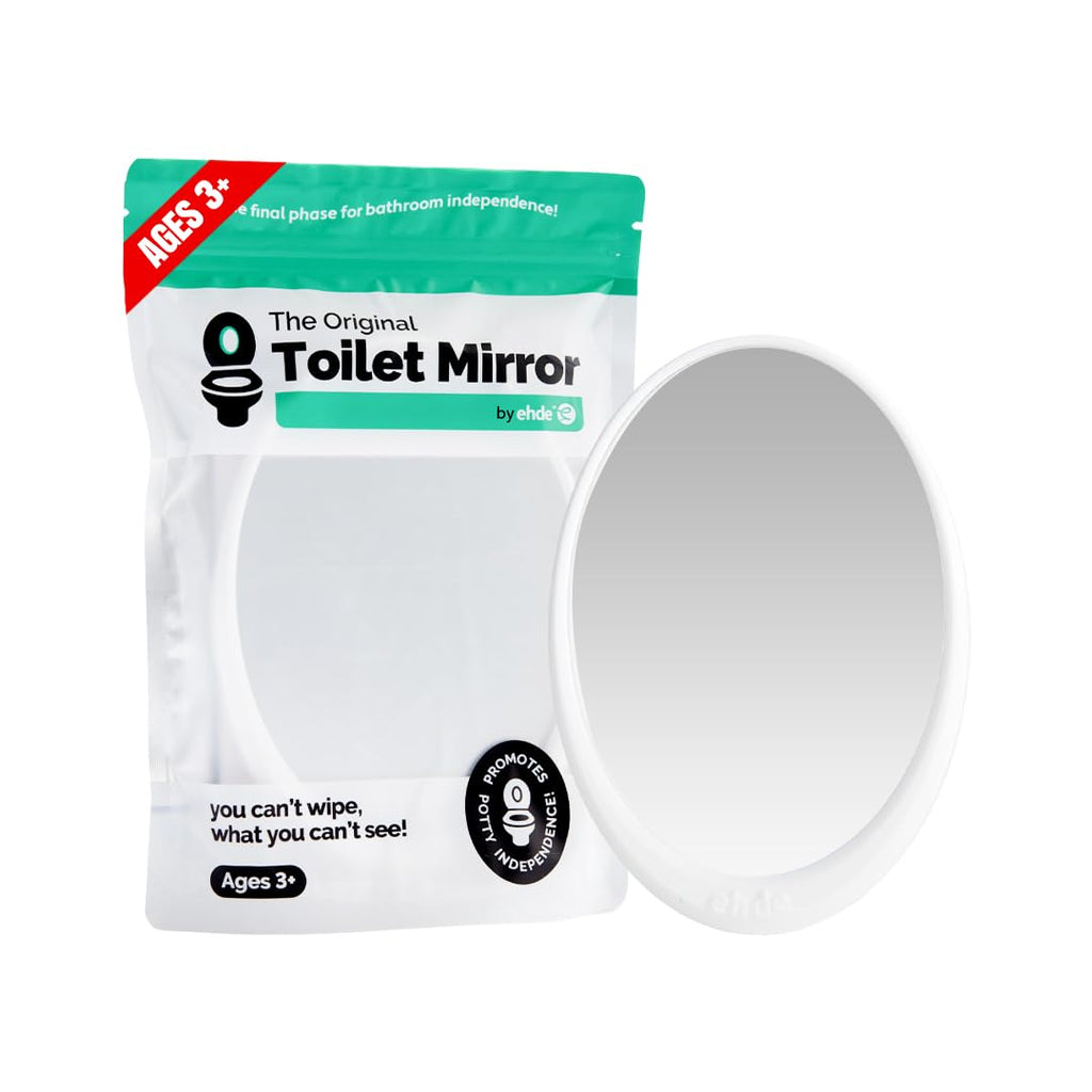 Toilet Mirror for Wiping & Potty Training – Helps Kids Learn to Wipe Independently – Shatterproof Acrylic, Easy Install, Fits All Toilets – Great for Toddlers, Special Needs, Seniors & Postpartum Care