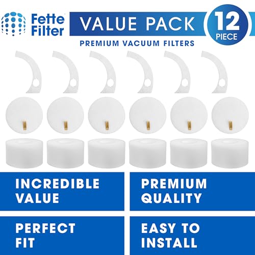 Foam Filter Kit for Shark VS101 MessMaster Wet Dry Vacuum - 6 Pack