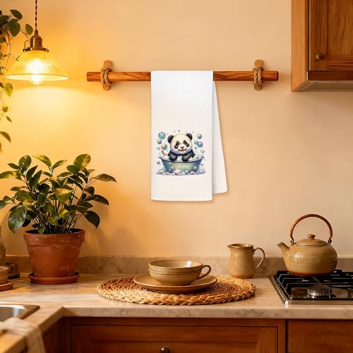 Panda Hand Towels for Kids - Cute 16x24 Dish Towel (Towel-d)