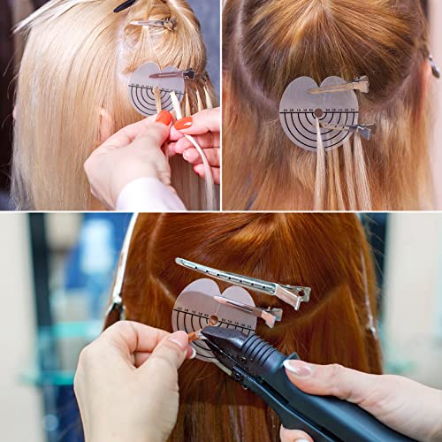 AEGYPIUS 25-Piece Hair Extension Heat Shield Guards, Round Spacer Templates