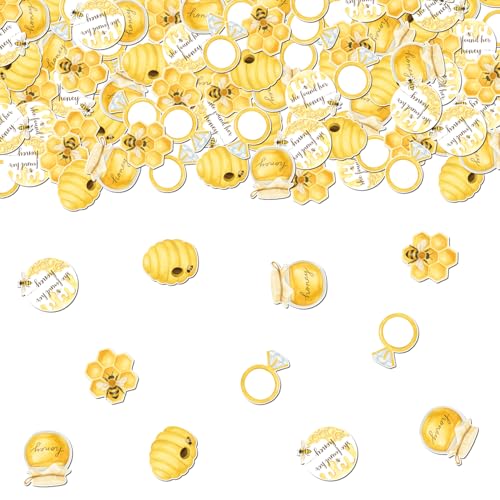 200Pcs Bee Confetti for Bridal Shower Wedding & Bachelorette Party Decorations