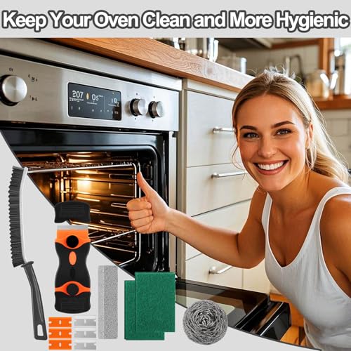 XANGNIER Heavy Duty Oven Cleaning Kit – Deep Cleaning Scraper & Brush Set