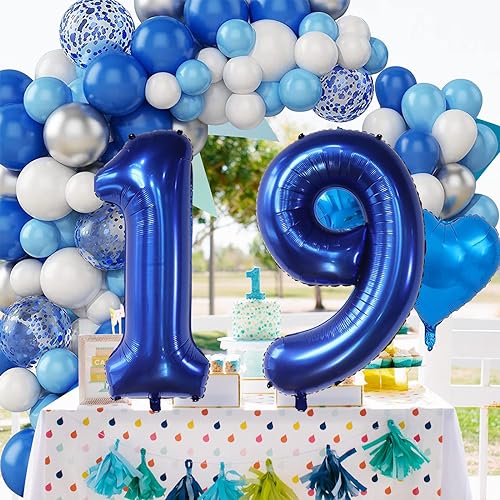 Navy Blue 40-Inch Number 26 Foil Balloon for Birthday & Wedding