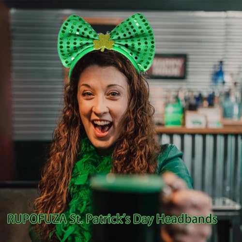 St. Patrick's Day Shamrock Headband Green Clover Irish Hair Accessory