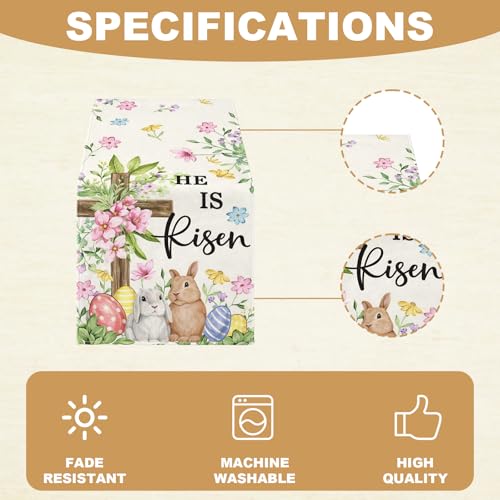 Easter Table Runner for Spring Dining Decor - 1 Piece