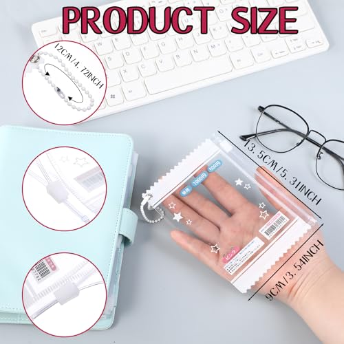 Cute Star Candy Photocard Holder Keychain - Durable PVC Design