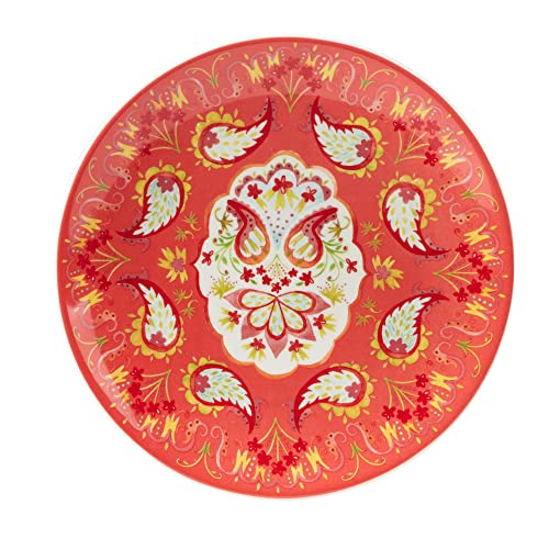 Certified International Francesca 6" Canape/Luncheon Plates, Assorted Designs, Large, Set of 6