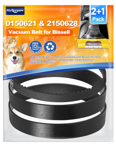 6960W Replacement Vacuum Belt for Bissell ProHeat - 3 Pack (2+1)