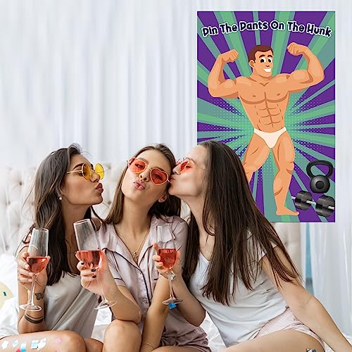 Pin The Pants On The Hunk Game for Bridal Shower & Bachelorette Party