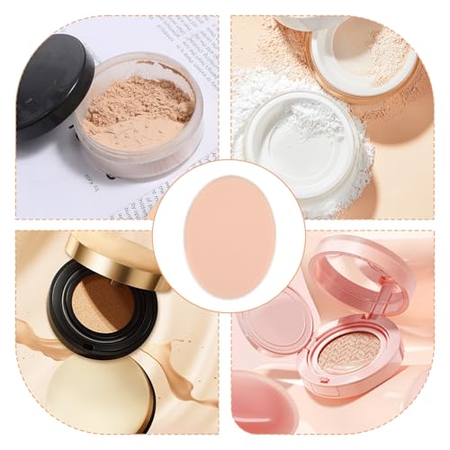 Tweruna Flat Makeup Sponge Oval Cushion Puffs for Foundation 5 Pack