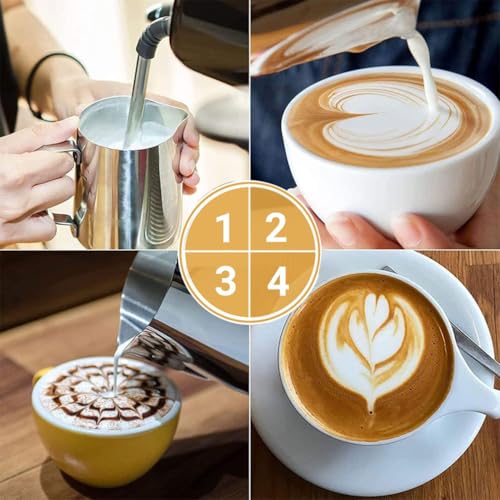 12oz Stainless Steel Milk Frother Pitcher for Latte Art